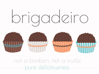 Brigadeiro Illustration brazilian brigadeiro illustration logo sweet