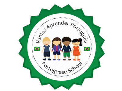 Vamos Aprender Portugues Logo brazil brazilian green logo portuguese school