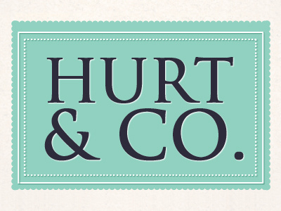 James Hurt & CO. blue logo tiffany blue