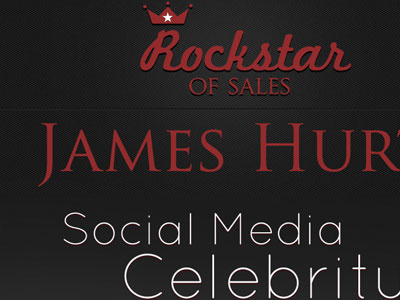 Rockstar of Sales Website Header red rockstar sales