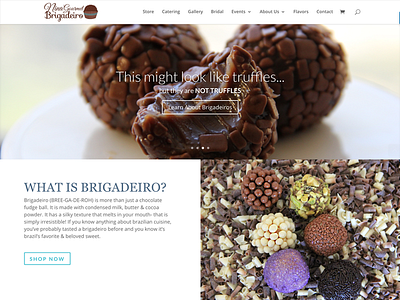 Nina Brigadeiro Website Redesign brigadeiro design online store sweet website