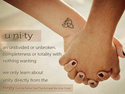 Unity picture typography unity