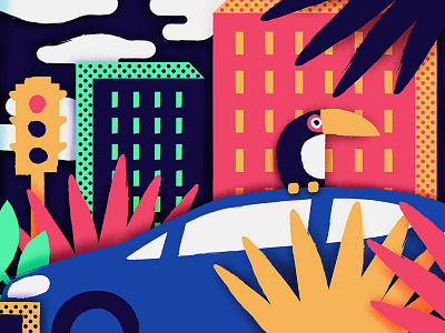 cityjungle2 animation city jungle pop toucan