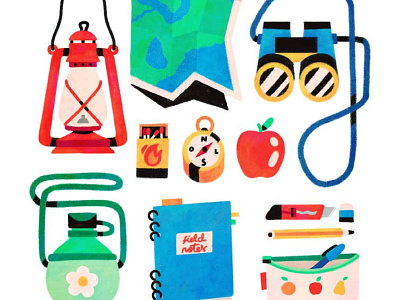 What a traveller needs assets digitalillustration icons illustration kidlit