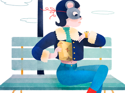 Mice Has A Delivery character illustration