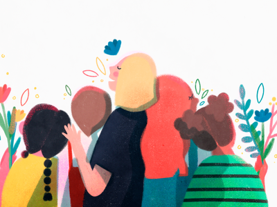 Women support women illustration