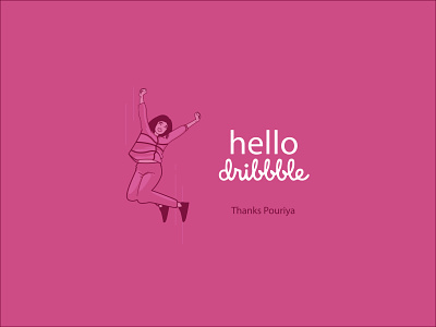 Hello dribbble! @pouriyamr hello dribbble hellodribbble illustration
