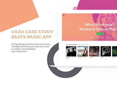 Beats Music App design illustration ui ux web website