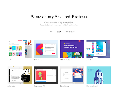 Recent Projects app design illustration minimal ui ux web website