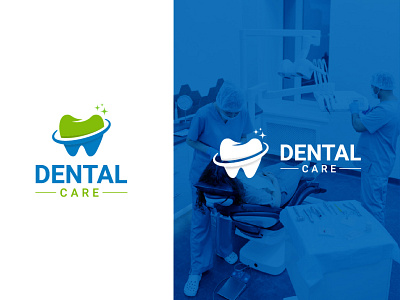 Dental care logo design amazing brandmark creative design engaging logo minimalst modern outstanding