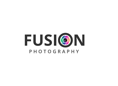 Fusion Photography logo design branding business creative design logo photography vector wordmark