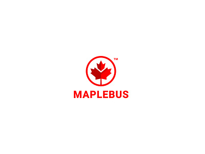Maplebus logo design branding design label