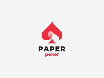 Paper poker logo design