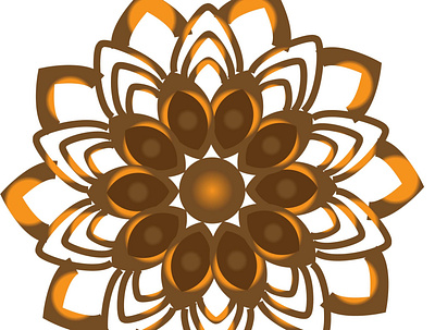 Mandala art Designing branding design illustration vector