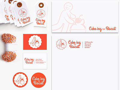 Cake-ing the Biscuit branding design graphic design logo stationery