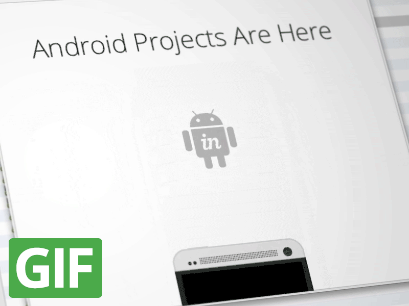 Android Projects in InVision android animation cute easing gif green hello motion screen wave