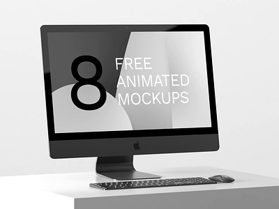 MotionMocks Freebie #1 - iMac Pro animated mockup ae after effects template animated mockup c4d freebie mockup mockups redshift