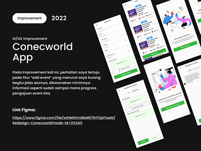 Conecworld App Redesign - Event Organizer App app branding designsytem event mobile mobileapp trend ui