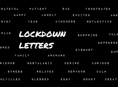 Lockdown Letters communication composition graphic
