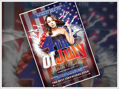 Fourth Of July Flyer 4th of july america american american flag celebration fireworks independence labor day memorial day patriot patriotic