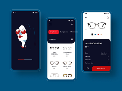 Glasses shop app