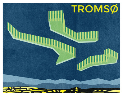 Tromso - City Perspectives art print design illustration illustration art illustration design norway riso risograph risography risoprint tromso wall art