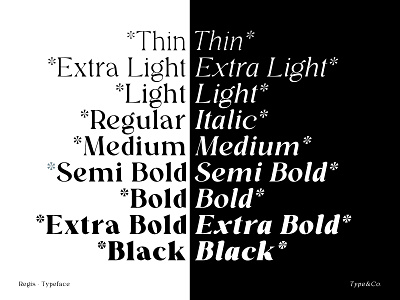 Regis Family branding classy clean design elegant font family graphic design logo serif simple style type typography
