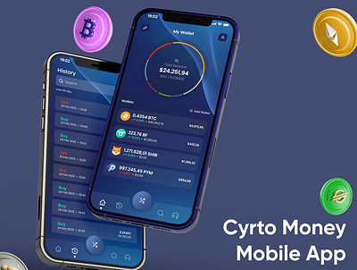 Cryto Money App UI/UX app design ui ux