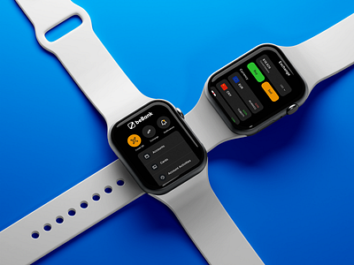 Banking App for Smart Watch app design smart watch ui ux