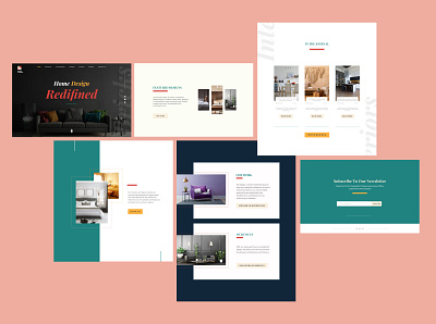Website Design for an Interior Design Studio app branding design figma illustration product design typography ui design uidesign uxdesign vector web