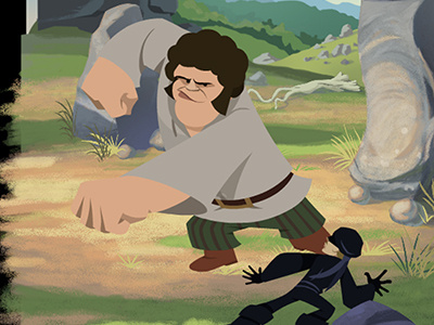 Princess Bride Game shot: Fezzik animation gaming illustration ios game