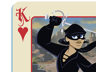 Dread Pirate Roberts card design character design drawing gaming illustration