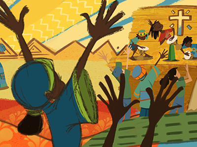 more Go To Africa characters animation illustration