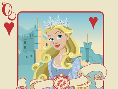 Princess Bride card deck: Buttercup illustration