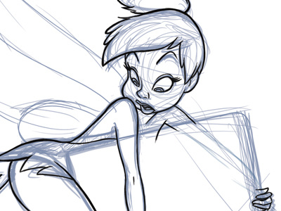 Tink rough animation illustration