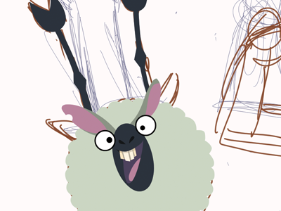 Sheep leep illustration