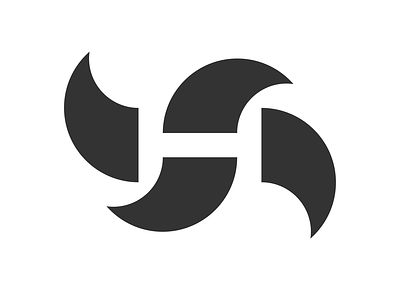 Hurricane logo gray hurricane letter h logo logodesign minimalist modern negative space simple