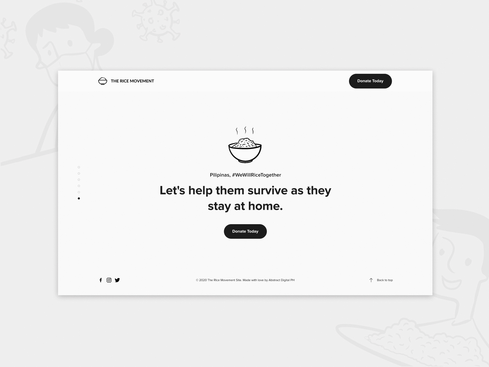 The Rice Movement Landing Page
