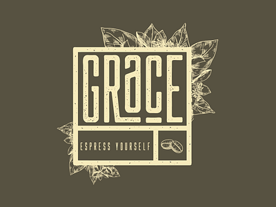 Grace Cafe Logo & Minimal Branding branding design logo minimal typography