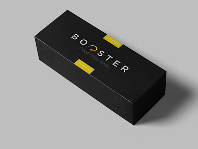 Booster Logo Design & Die Cut Design branding branding design design die cut logo minimal typography