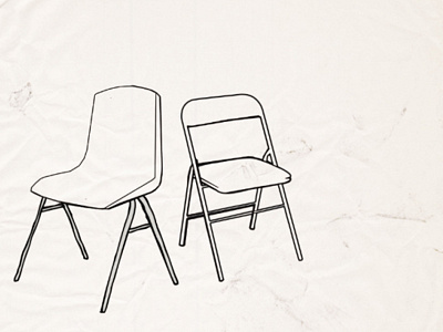 Chairs blackwhite chairs illustration