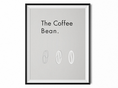 Poster Coffee bean branding coffee coffee bean design icon illustration poster type typography vector