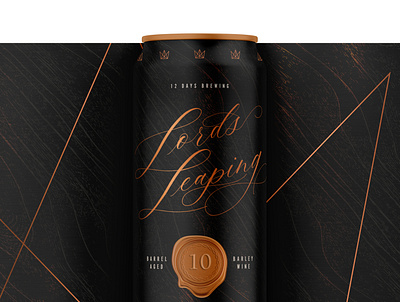 12 Days of Brewing :: 10 Lords A-Leaping cpg design holiday packaging