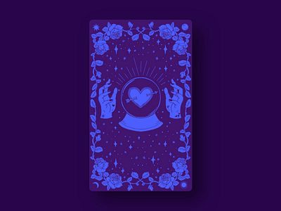 Cupid's Tarot | The High Priestess design digital illustration webdesign