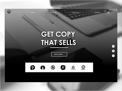 Copywriting agency Web Design Inspiration copywriting agecny web design copywriting agency creative agency web desgin minimal web design mockup ui ux web design web design inspiration website design ideas