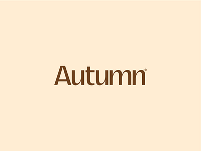 Autumn branding design flat graphic design icon logo minimal type typography vector