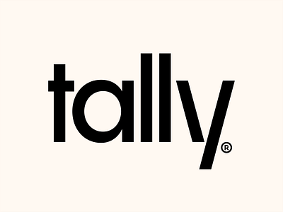 tally brand identity branding graphic design logo logotype mark minimal type wordmark