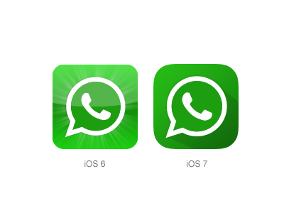 iOS 7 Whatsapp icon apple flat icon ios iphone whatsapp