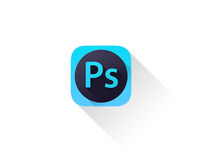 Photoshop CC icon for iOS 7 adobe cloud creative creativecloud flat icon ios ios7 shadow