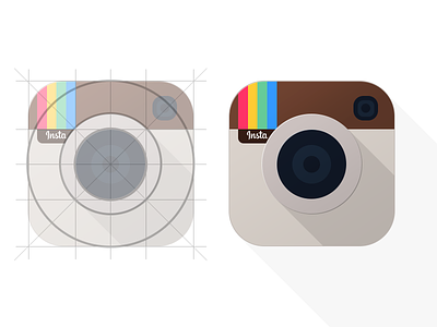 Instagram iOS 7 Icon flat icon instagram ios redesign